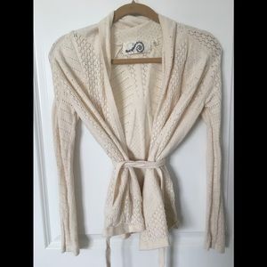 Anthropologie Belted Sweater